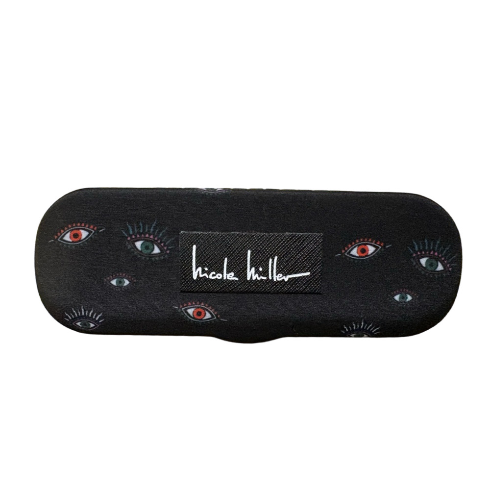Nicole Miller Black Eyeglass Case